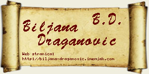 Biljana Draganović vizit kartica